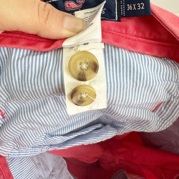 Vineyard Vines Men’s Coral Chino Pants Style 1P1236 Flat Front 36 x 32 Classic - Picture 13 of 13